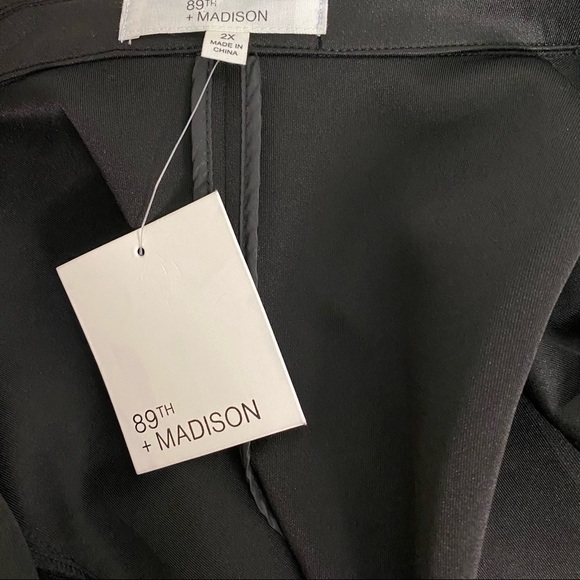 NEW 89th & Madison Black Open Front Blazer Women’s suit jacket plus Size 2X - Picture 4 of 9